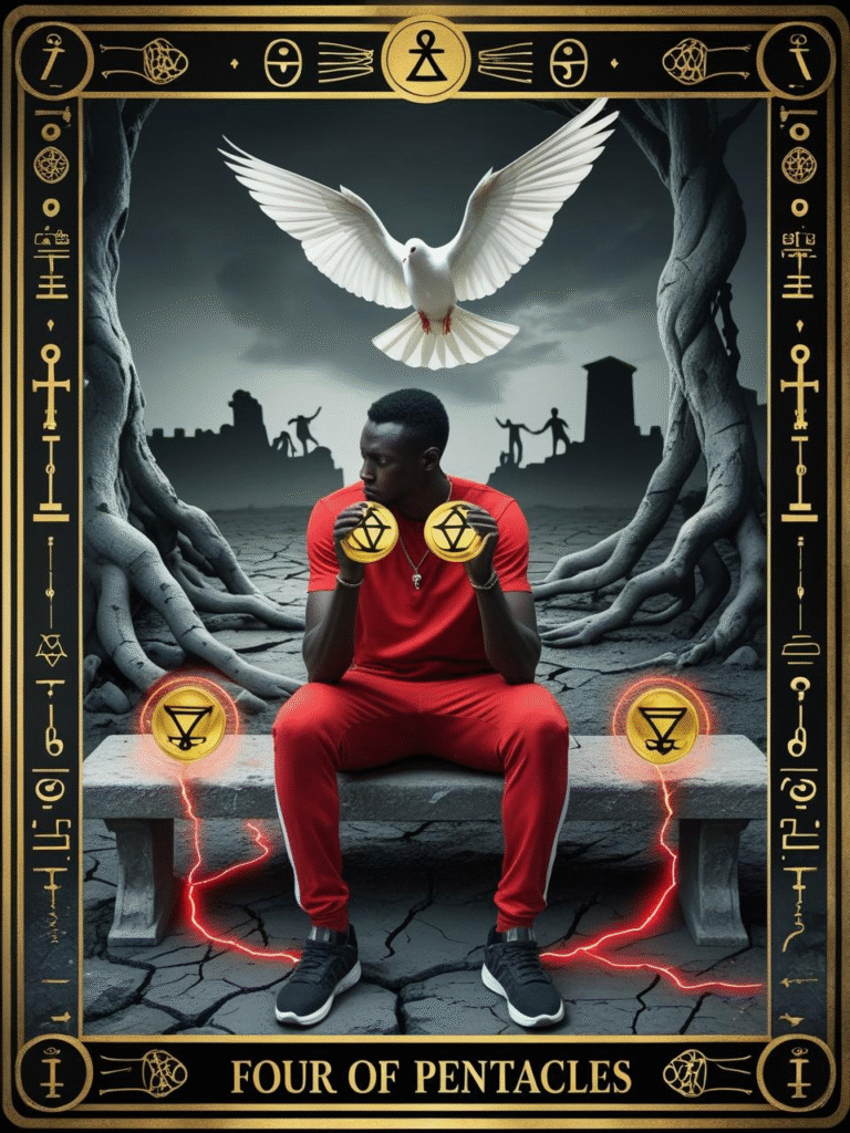 Four of Pentacles Christ Consciousness Tarot