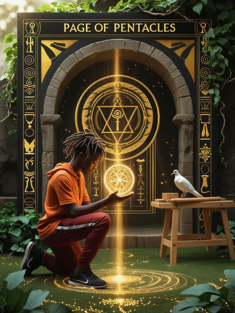 Page of Pentacles Christ Consciousness Tarot