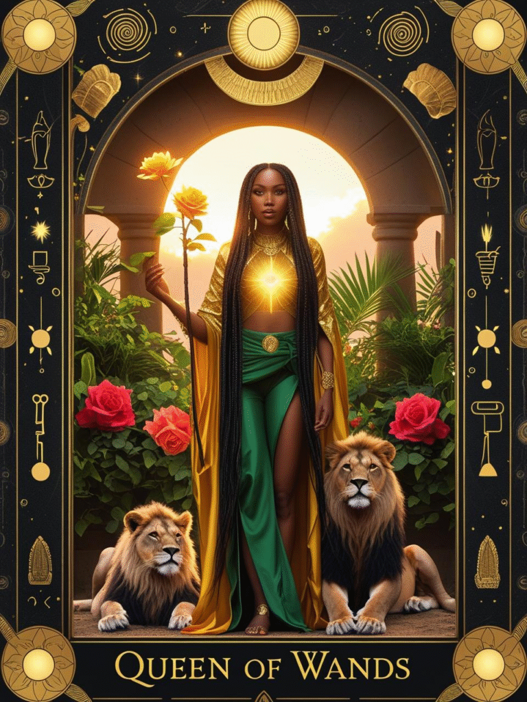 Queen of Wands Christ Consciousness Tarot (1)