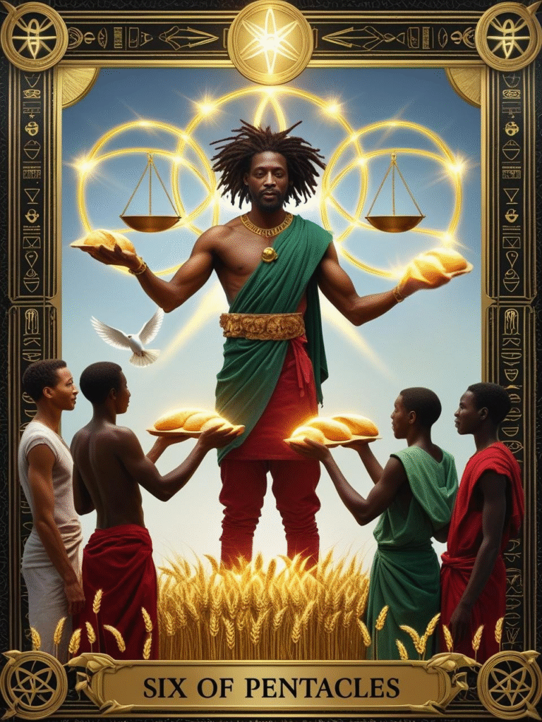 Six of Pentacles Christ Consciousness Tarot