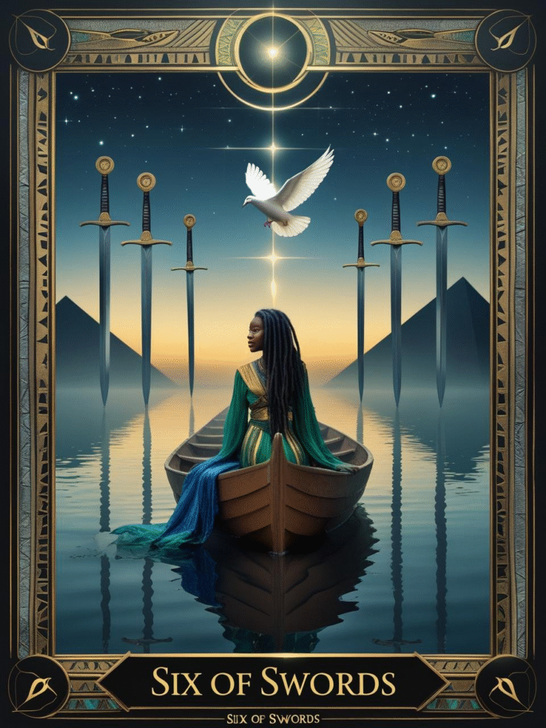 Six of Swords Christ Consciousness Tarot