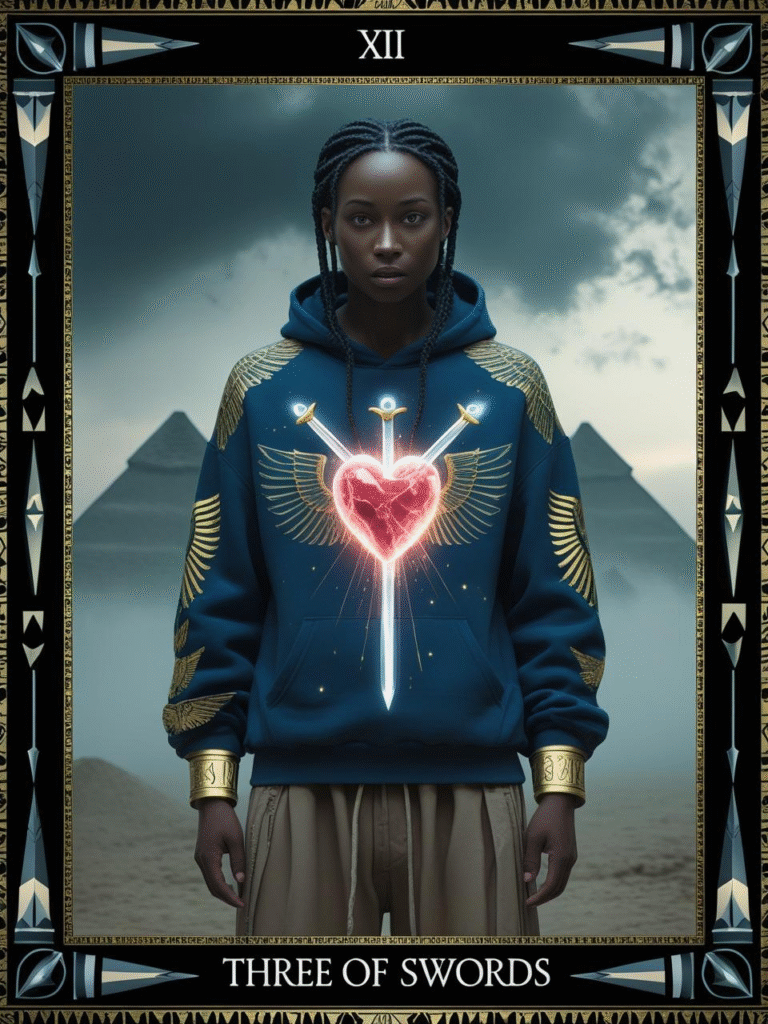 Three of Swords Christ Consciousness Tarot
