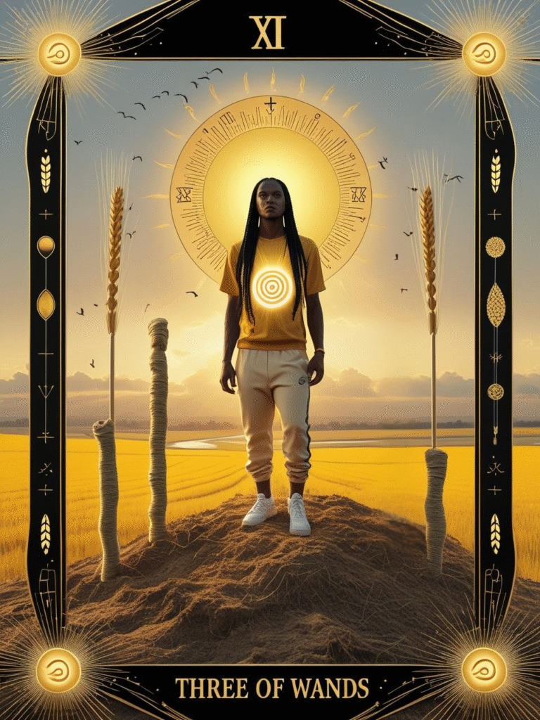Three of Wands Christ Consciousness Tarot