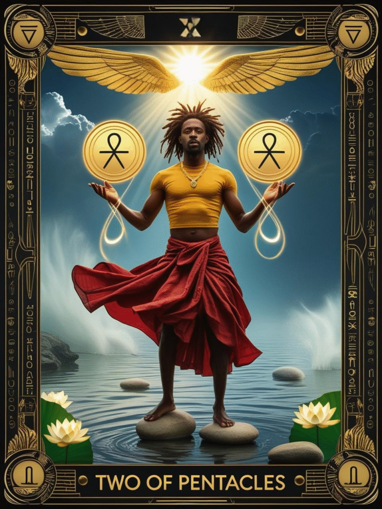 Two of Pentacles Chris Consciousness Tarot